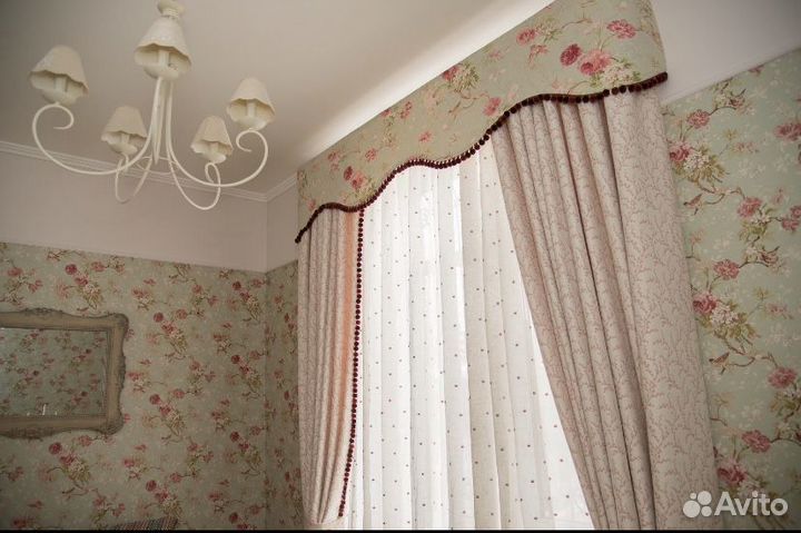 Комплект штор с ламбрекеном Франция