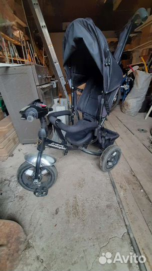 Детский велосипед с ручкой бу