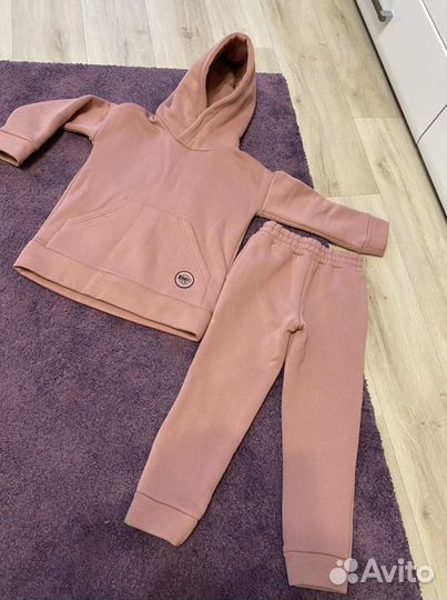 Теплый костюм из футера 104-110