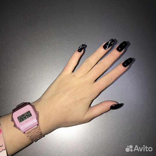 Часы Casio F-91W Pink (Розовые)