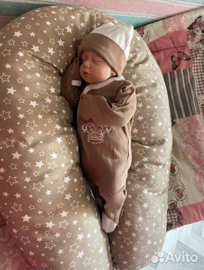 Новая кукла реборн LouLou 50 см сплюшка младенец