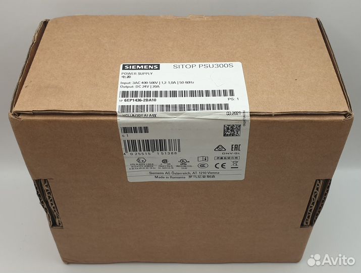 6EP1436-2BA10 блок питания PSU300S 20 A (24 V)