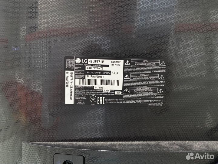 Телевизор LG 49UF771V 2015 LED