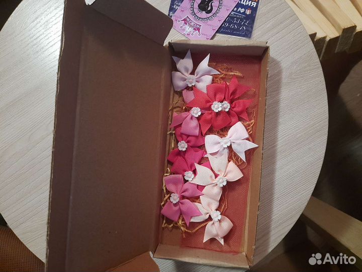 Набор заколок бантиков