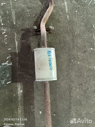 Резонатор глушителя Kia Picanto G4HE 2007