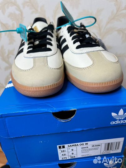 Кроссовки adidas Samba Og Cream White кремовый