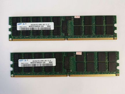 Серверные модули памяти samsung DDR2 4GB, 2 шт