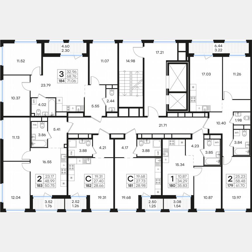 Квартира-студия, 28,7 м², 6/15 эт.