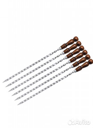 Шампур с деревянной ручкой