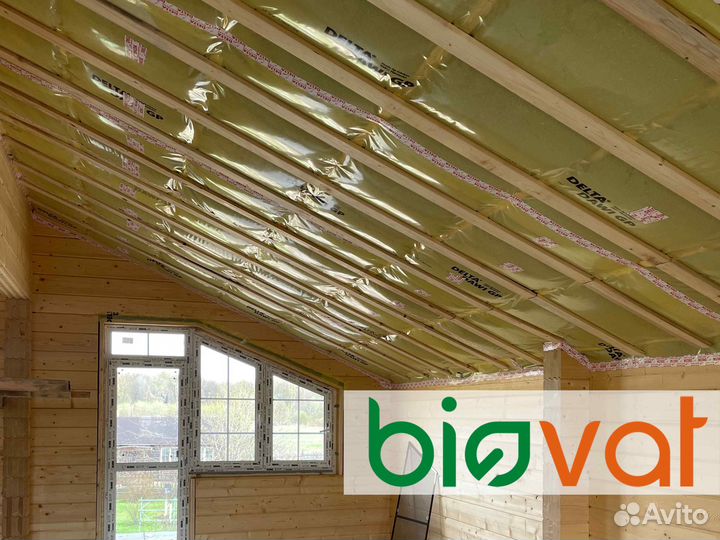 Утепление дома эковатой