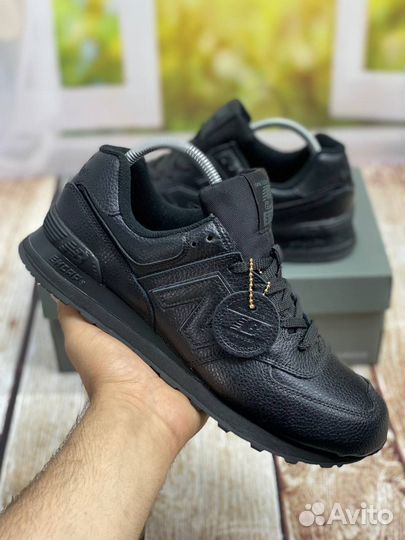 Кроссовки new balance 574 кожаные Премиум качество