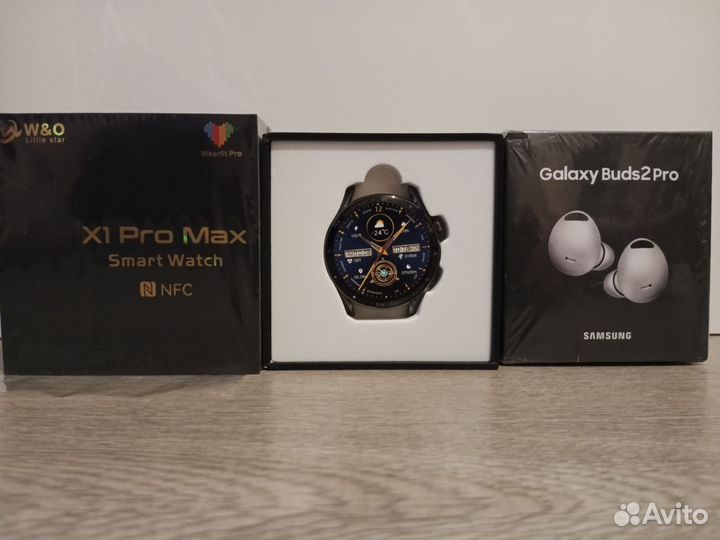 Смарт часы + Bluetooth наушники