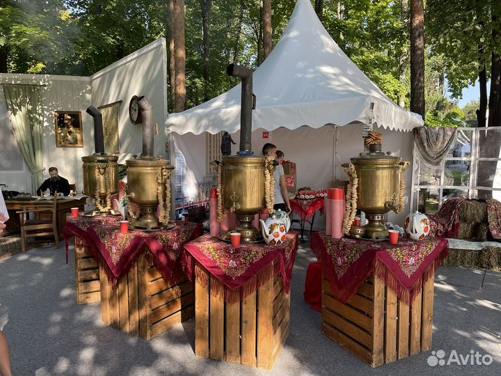 Аренда прокат самоваров, чаепитие, мероприятие