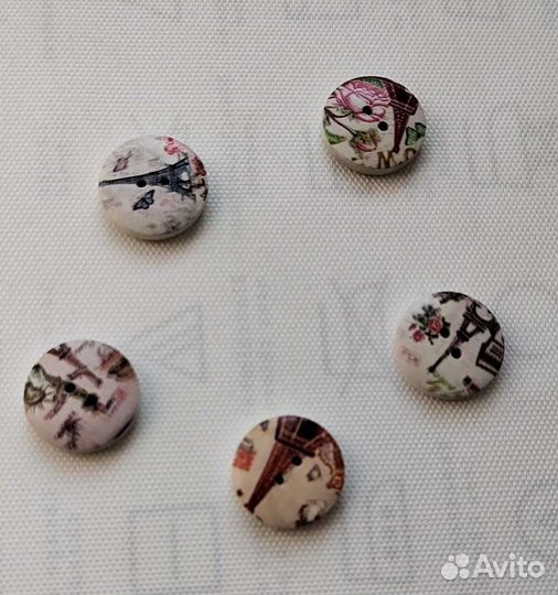 Пуговица деревянная. Винтаж, ретро, прованс