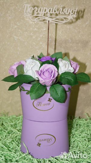 Букет цветов из мыла