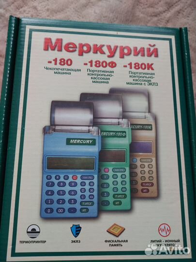 Портативная ккм с эклз Меркурий 180 К