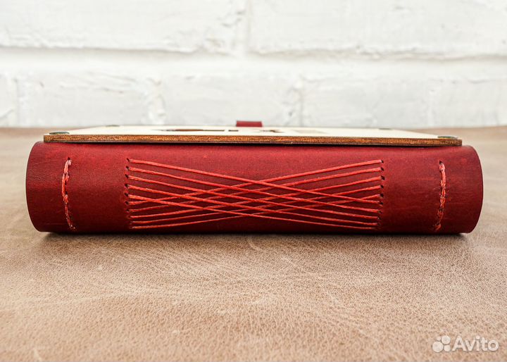 Блокнот для записи кулинарных рецептов из кожи