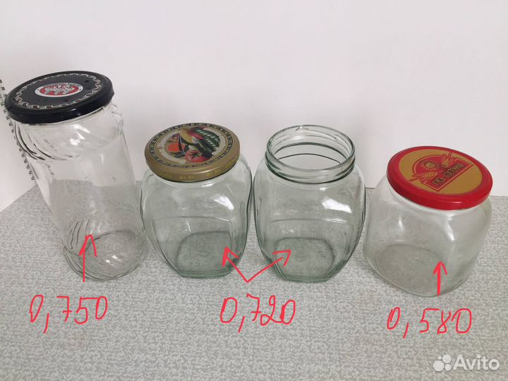 Стеклянная банка с винтовой крышкой