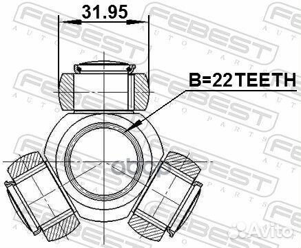 Трипоид nissan almera B10RS 2006.01-2012.11 EL