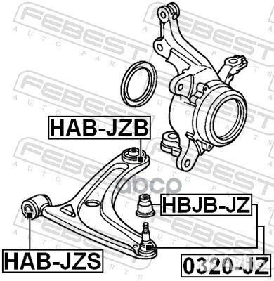 Сайленблок задний переднего рычага (honda jazz