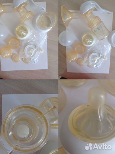 Молокоотсос avent ручной и бутылочки