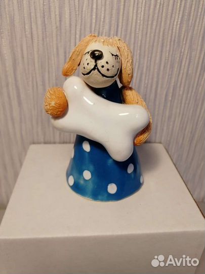 Фигурки, собачка-колокольчик
