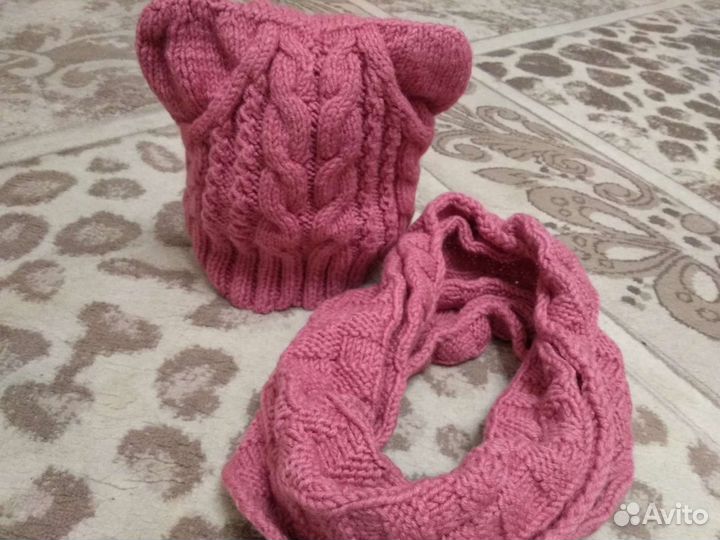 Комплект шапка и снуд