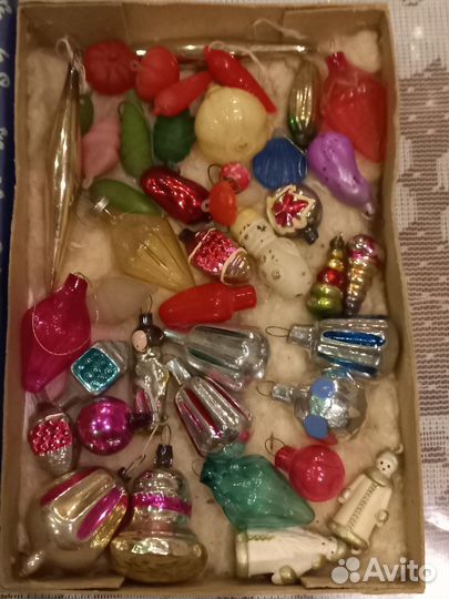 Мини елочные игрушки СССР