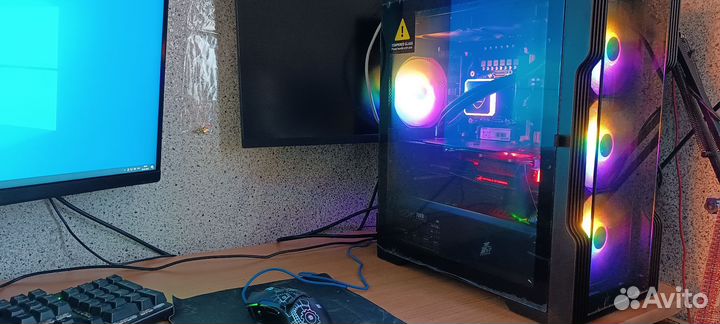 Игровой пк Rx 580 8 gb/12 ядер/16Gb/SSD m2 512gb