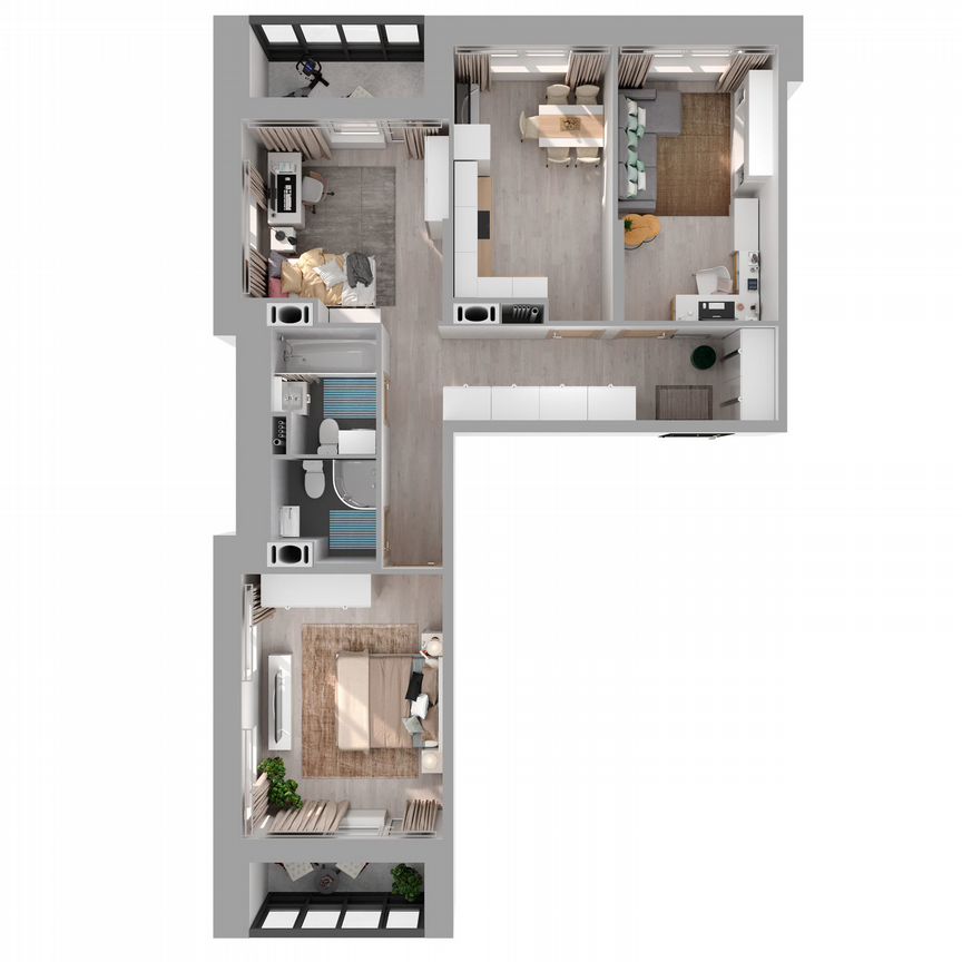 3-к. квартира, 74,2 м², 13/27 эт.