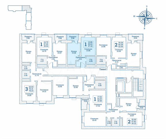 1-к. квартира, 37,4 м², 7/7 эт.