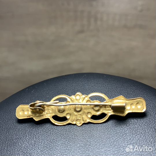 Винтажная Брошь Позолоченная Сделано В СССР