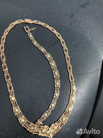Золотая цепь и браслет