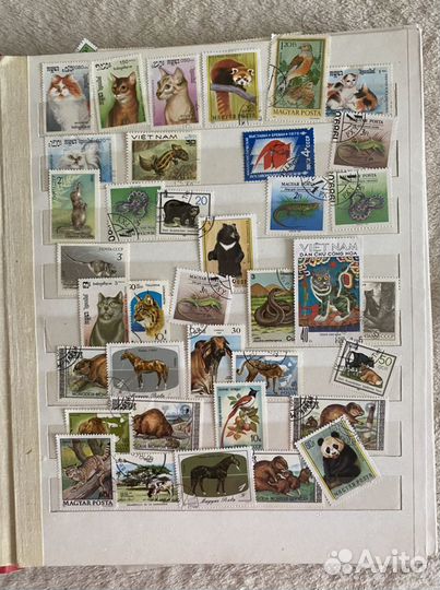 Советские марки в альбоме