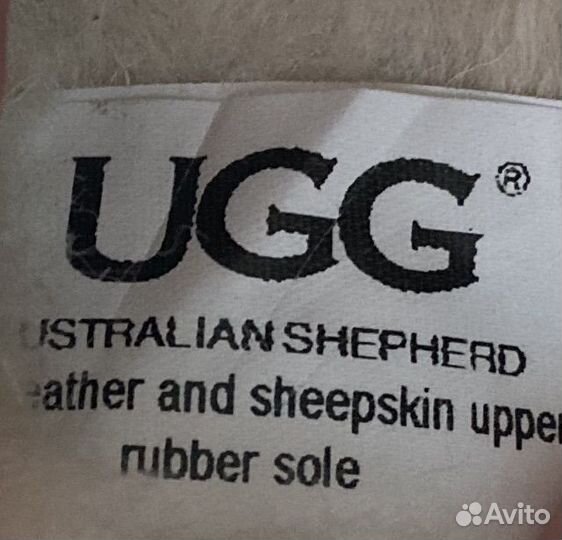 Меховые тапочки ugg