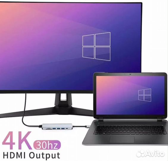 Док станция hub 7в1