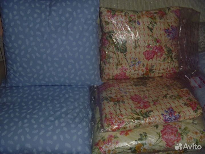 Подушки 70-70 60-60 пух перо новые