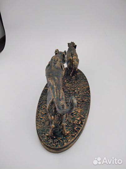 Статуэтка охота тигра на кабана