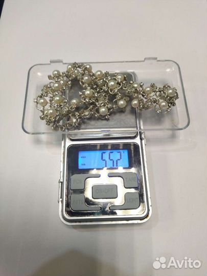 Колье серебро