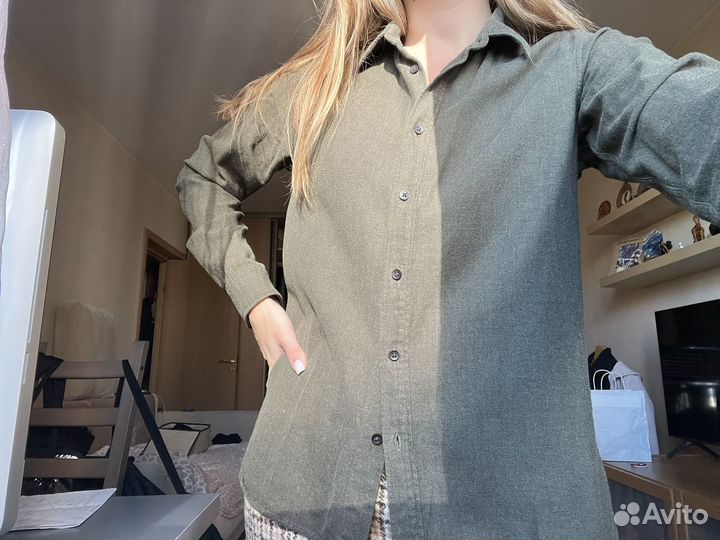 Фланелевая рубашка Uniqlo S