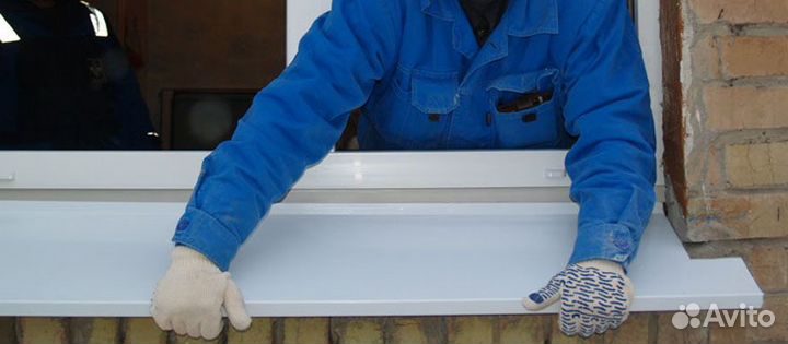 Установка откосов и отливов на окна