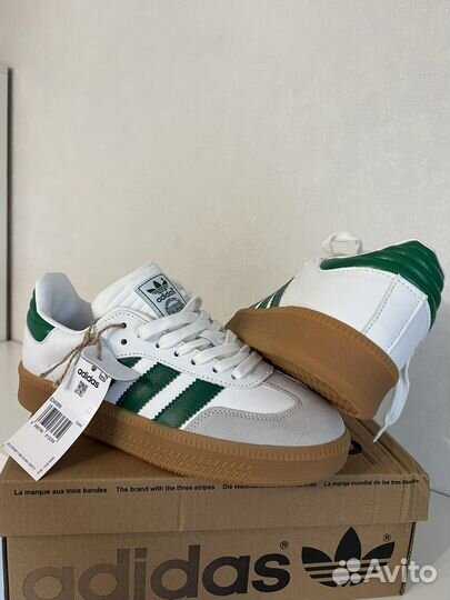 Кроссовки Adidas Samba XLG white/green