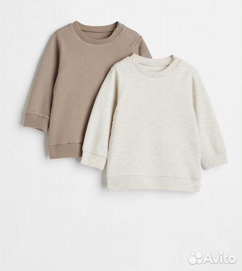 Комплект базовых толстовок H&M 68,74