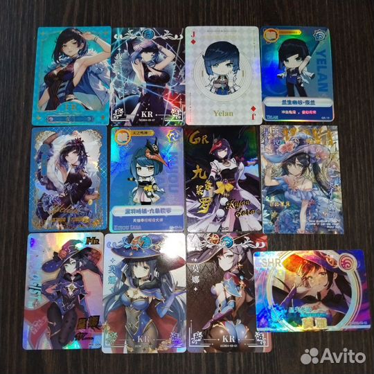 Коллекционные карточки геншин