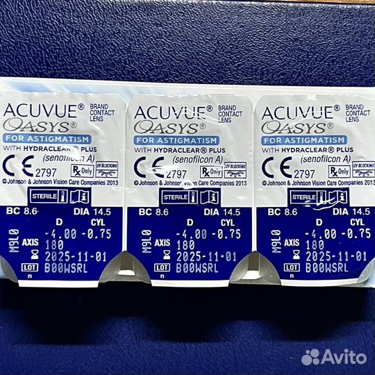 Линзы Acuvue oasys astigmatism