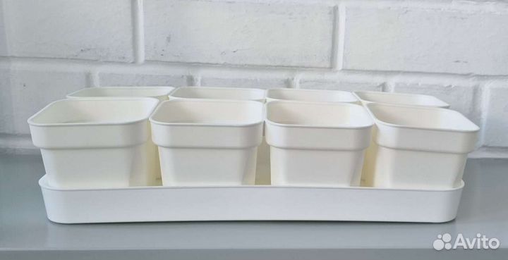 Квадратные горшки для суккулентов, 5 размеров