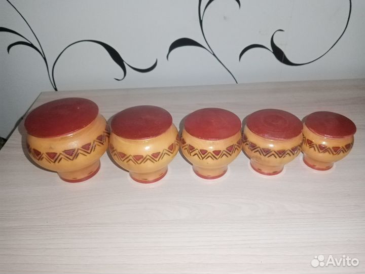 Деревянный набор для специй СССР