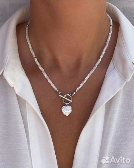 Колье чокер из натуральных камней