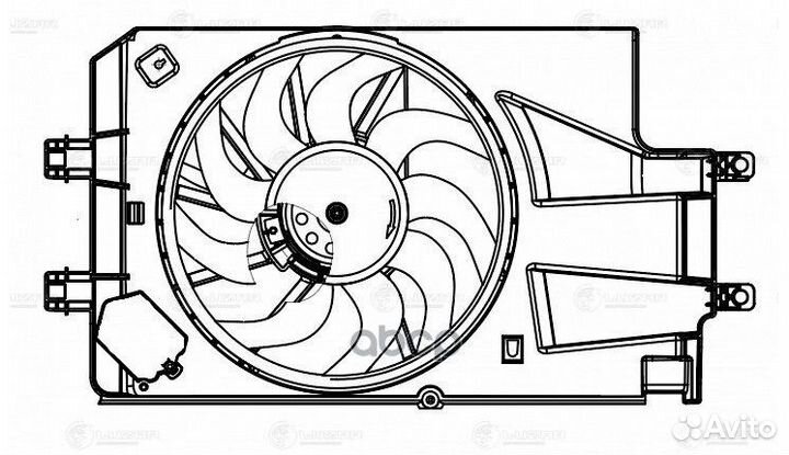 Э/вентилятор охл. Лада 2190 Гранта (15) (с