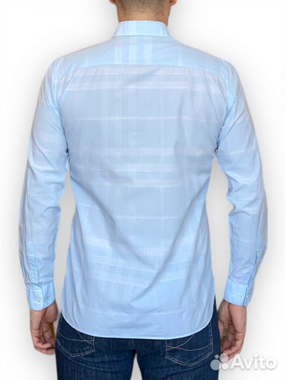 Хлопковая рубашка Burberry (р.42)